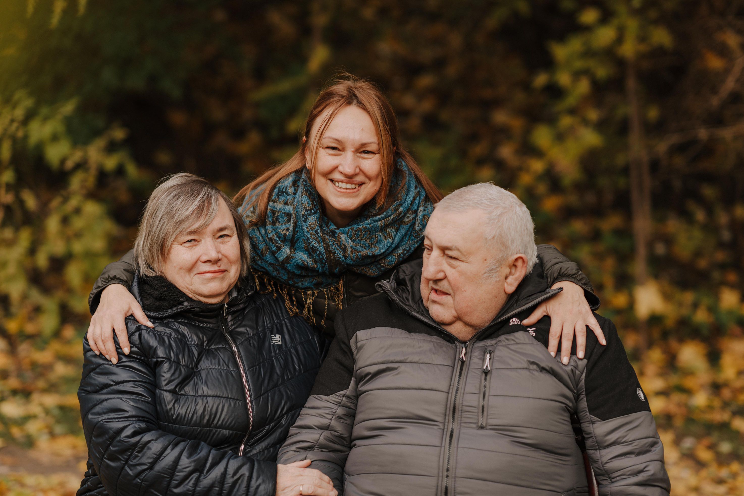 Kristina Rusoit su tėvais